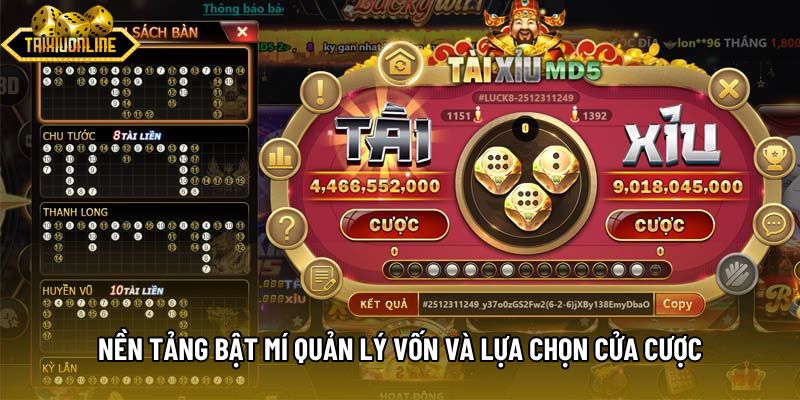 Nền tảng bật mí quản lý vốn và lựa chọn cửa cược Nền tảng bật mí quản lý vốn và lựa chọn cửa cược